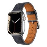 Mobify Mobil Aksesuarda Devrim Apple Watch 44Mm Metal Tokalı Şık Zarif Deri Kordon Krd76