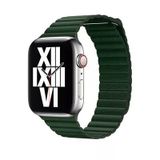 Mobify Mobil Aksesuarda Devrim Apple Watch 44Mm Mıknatıslı Suya Dayanıklı Lop Şık Zarif Deri Kordon Krd09