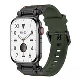 Mobify Mobil Aksesuarda Devrim Apple Watch 45Mm Krd-101 Titanyum Metal Başlıklı Şık Yumuşak Konforlu Silikon Kordon