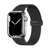 Mobify Mobil Aksesuarda Devrim Apple Watch 7 41Mm Metal Tokalı Esnek Yumuşak Konforlu Silikon Kordon Krd84
