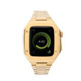 Mobify Mobil Aksesuarda Devrim Apple Watch 7 45Mm Kasa Korumalı Klipsli Şık Sağlam Metal Kordon Seti Krd64