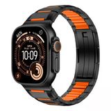 Mobify Mobil Aksesuarda Devrim Apple Watch 7 45Mm Krd-155 Hibrit Metal Yumuşak Konforlu Silikon Saat Kordonu