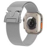 Mobify Mobil Aksesuarda Devrim Apple Watch 7 45Mm Şık Metal Nefes Alan Hafif Hasır Kordon Krd-25