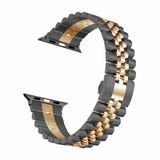 Mobify Mobil Aksesuarda Devrim Apple Watch Ultra 49Mm Çift Renkli Katlanabilir Klasik Şık Sağlam Metal Kordon Krd36