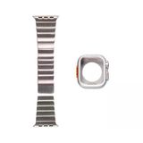 Mobify Mobil Aksesuarda Devrim Apple Watch Ultra 49Mm Kasa Korumalı Şık Sağlam Metal Kordon Krd-126