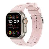 Mobify Mobil Aksesuarda Devrim Apple Watch Ultra 49Mm Silikon Yapılı Tokalı Şık Sağlam Metal Kordon Krd92