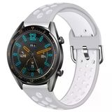 Mobify Mobil Aksesuarda Devrim Huawei Watch Gt 2 46Mm Çift Renkli Esnek Delikli Yumuşak Konforlu Silikon Kordon Krd10