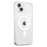 Mobify Mobil Aksesuarda Devrim İphone 14 Plus Kılıf Sert Yapı & Sararma Karşıtı Koruma Magsafe Uyumlu Şeffaf Premium Kapak Mlk/Embos Renksiz