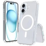 Mobify Mobil Aksesuarda Devrim İphone 16 Kılıf Sert Yapı & Sararma Karşıtı Koruma Magsafe Uyumlu Şeffaf Premium Kapak Mlk/Embos Renksiz