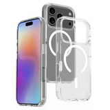 Mobify Mobil Aksesuarda Devrim İphone 17 Pro Kılıf Sert Yapı & Sararma Karşıtı Koruma Magsafe Uyumlu Şeffaf Premium Kapak Mlk/Embos Renksiz