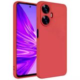 Mobify Mobil Aksesuarda Devrim Realme C55 Kadife İç Yüzeyli Ultra Soft Premium Telefon Kılıfı Mlk/Mara Kırmızı