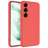 Mobify Mobil Aksesuarda Devrim Samsung Galaxy S23 Plus Kadife İç Yüzeyli Ultra Soft Premium Telefon Kılıfı Mlk/Mara Kırmızı