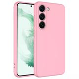 Mobify Mobil Aksesuarda Devrim Samsung Galaxy S23 Plus Kadife İç Yüzeyli Ultra Soft Premium Telefon Kılıfı Mlk/Mara Pembe