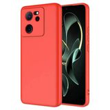 Mobify Mobil Aksesuarda Devrim Xiaomi Mi 13T Kadife İç Yüzeyli Ultra Soft Premium Telefon Kılıfı Mlk/Mara Kırmızı