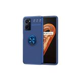 Mobify Oppo A96 4g Kılıf Yüzüklü Sağlam Esnek Ringo Silikon Kapak - Mavi