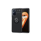 Mobify Oppo A96 4g Kılıf Yüzüklü Sağlam Esnek Ringo Silikon Kapak - Siyah