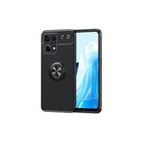 Mobify Oppo Reno 7 4g Kılıf Yüzüklü Sağlam Esnek Ringo Silikon Kapak - Siyah