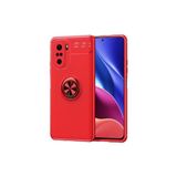 Mobify Poco F3 Kılıf Yüzüklü Sağlam Esnek Ringo Silikon Kapak - Kırmızı