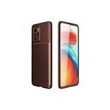 Mobify Poco X3 Gt Kılıf Karbon Desenli Şık Tamia Premium Silikon Kapak - Kahverengi