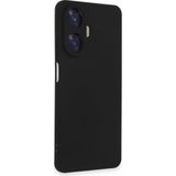 Mobify Realme C55 Kılıf Içi Kadife Kaplı Telefonu Çizmeyen Hafif Yapılı Flexfit Silikon Kapak - Siyah