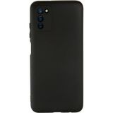 Mobify Samsung Galaxy A02S Kılıf Ince ve Esnek Yapılı Air Softy Premium Silikon Kapak - Siyah
