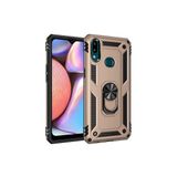 Mobify Samsung Galaxy A10S Kılıf Tam Koruma Çift Katmanlı Ibiza Sert Silikon Kapak - Gold