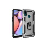 Mobify Samsung Galaxy A10S Kılıf Tam Koruma Çift Katmanlı Ibiza Sert Silikon Kapak - Gri