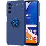 Mobify Samsung Galaxy A54 Kılıf Yüzüklü Sağlam Esnek Ringo Silikon Kapak - Mavi