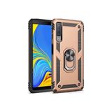 Mobify Samsung Galaxy A7 2018 Kılıf Tam Koruma Çift Katmanlı Ibiza Sert Silikon Kapak - Gold