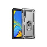 Mobify Samsung Galaxy A7 2018 Kılıf Tam Koruma Çift Katmanlı Ibiza Sert Silikon Kapak - Gri