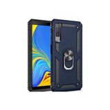 Mobify Samsung Galaxy A7 2018 Kılıf Tam Koruma Çift Katmanlı Ibiza Sert Silikon Kapak - Mavi