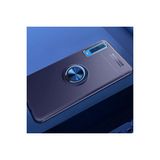 Mobify Samsung Galaxy A7 2018 Kılıf Yüzüklü Sağlam Esnek Ringo Silikon Kapak - Mavi