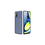 Mobify Samsung Galaxy A71 Kılıf Karbon Desenli Şık Tamia Premium Silikon Kapak - Lacivert