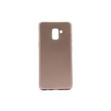 Mobify Samsung Galaxy A8 2018 Kılıf Esneyebilen Şık Sofina Silikon Kapak - Gold