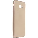 Mobify Samsung Galaxy J4 Plus Kılıf Ince ve Esnek Yapılı Air Softy Premium Silikon Kapak - Gold