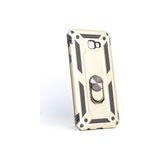 Mobify Samsung Galaxy J4 Plus Kılıf Tam Koruma Çift Katmanlı Ibiza Sert Silikon Kapak - Gold
