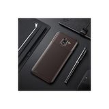 Mobify Samsung Galaxy J6 Kılıf Karbon Desenli Şık Tamia Premium Silikon Kapak - Kahverengi
