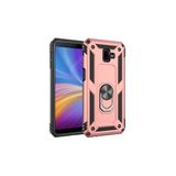 Mobify Samsung Galaxy J6 Plus Kılıf Tam Koruma Çift Katmanlı Ibiza Sert Silikon Kapak - Rose