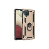 Mobify Samsung Galaxy M12 Kılıf Tam Koruma Çift Katmanlı Ibiza Sert Silikon Kapak - Gold