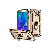 Mobify Samsung Galaxy Note 5 Kılıf Tam Koruma Çift Katmanlı Ibiza Sert Silikon Kapak - Gold