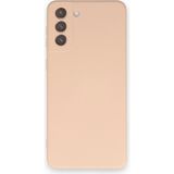 Mobify Samsung Galaxy S21 Plus Kılıf Içi Kadife Kaplı Telefonu Çizmeyen Hafif Yapılı Flexfit Silikon Kapak - Pudra