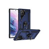Mobify Samsung Galaxy S22 Ultra Kılıf Tam Koruma Çift Katmanlı Ibiza Sert Silikon Kapak - Mavi