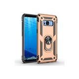 Mobify Samsung Galaxy S8 Kılıf Tam Koruma Çift Katmanlı Ibiza Sert Silikon Kapak - Gold
