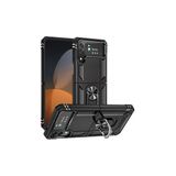 Mobify Samsung Galaxy Z Flip 4 Kılıf Tam Koruma Çift Katmanlı Ibiza Sert Silikon Kapak - Siyah