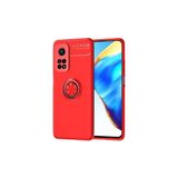 Mobify Xiaomi Mi 10T Pro 5g Kılıf Yüzüklü Sağlam Esnek Ringo Silikon Kapak - Kırmızı