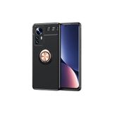 Mobify Xiaomi Mi 12 Pro Kılıf Yüzüklü Sağlam Esnek Ringo Silikon Kapak - Siyah - Rose