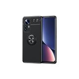 Mobify Xiaomi Mi 12 Pro Kılıf Yüzüklü Sağlam Esnek Ringo Silikon Kapak - Siyah