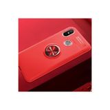 Mobify Xiaomi Mi 8 Se Kılıf Yüzüklü Sağlam Esnek Ringo Silikon Kapak - Kırmızı