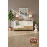 Mobihobi Silva Konsol: 5 Raflı, 3 Çekmeceli, 4 Kapaklı, 176X30x99 Cm Çam-Aytaşı