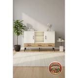 Mobihobi Silva Konsol: 6 Raflı, 3 Çekmeceli, 3 Kapaklı (132X30x83cm) Aytaşı/Çam